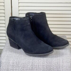Blondo Vali 2.0 Waterproof Black Suede Ankle Boot Womens Size 6 Bootie MSRP $145